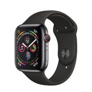 Watch Series 4 Steel Cellular (44mm), Space Black, Midnight Blue Sport Band Watch Series 4 Steel Cellular (44mm), Space Black, Midnight Blue Sport Band