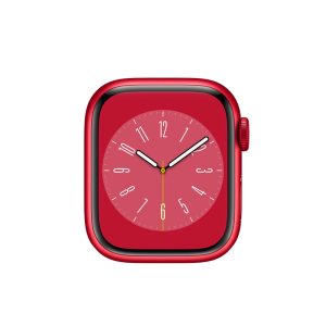 Watch Series 8 Aluminum Cellular (45mm), Red, Red Sport Band