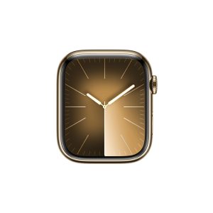 Watch Series 9 Steel Cellular (45mm), Gold, Starlight Sport Band