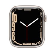 Watch Series 7 Aluminum Cellular (41mm), Starlight, Black Sport Band