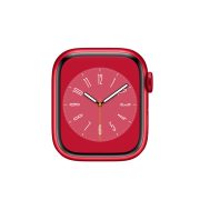 Watch Series 8 Aluminum (45mm), Red, Black Sport Band