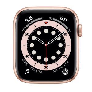 Watch Series 6 Aluminum Cellular (44mm), Gold, Pink Sand Sport Band