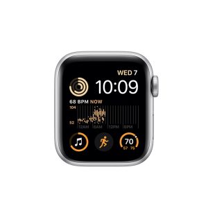 Watch SE Cellular (2nd Gen) (40mm), Silver, Midnight Blue Sport Band